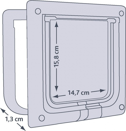 Trixie 2 utas műanyag macska ajtó