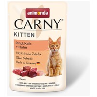Animonda Carny Kitten marhás, borjús és csirkés alutasakos eledel kölyök macskáknak Animonda Carny Kitten marhás, borjús és csirkés alutasakos eledel kölyök macskáknak