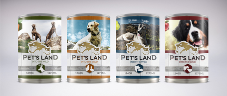 Pet's Land Dog konzerv vadhússal és répával