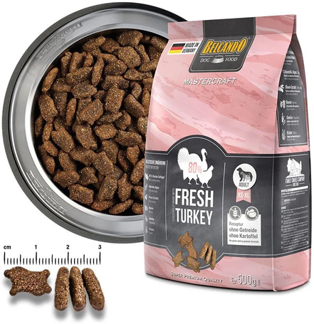 Belcando Mastercraft Fresh Turkey | 80% friss pulyka-és csirkehúsból készült szuperprémium német kutyatáp