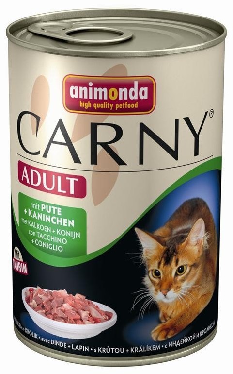 Animonda Cat Carny Adult conservă cu curcan și iepure - zoom
