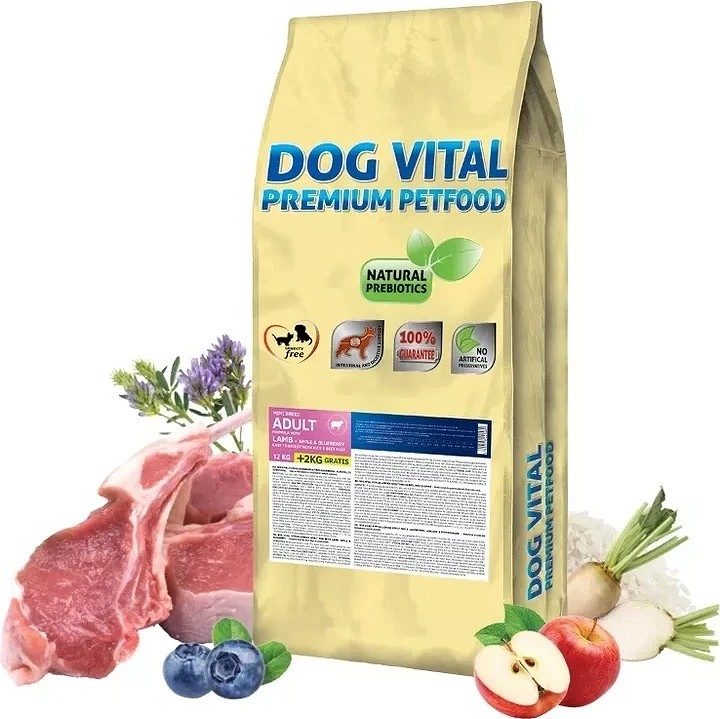 Dog Vital hrană hipoalergenică Adult Mini cu miel - zoom