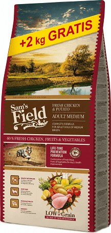 Sam's Field Adult Medium Fresh Chicken & Potato (13 + 2 kg) 15 kg