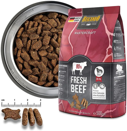 Belcando Mastercraft Fresh Beef | 80% friss marhahúsból készült szuperprémium német kutyatáp