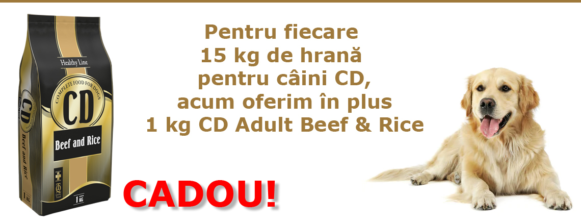 +1 kg CD Adult Beef & Rice cadou