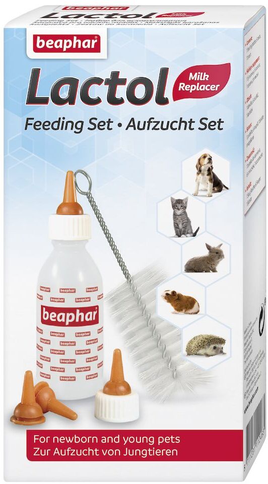 Beaphar Lactol Set suzete cu biberon pt animale de companie