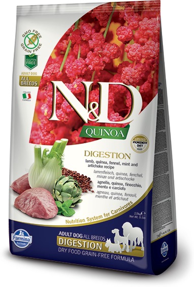 N&D Dog Grain Free Quinoa Digestion Lamb - Pentru probleme digestive