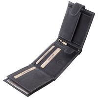 GreenDeed kutyás bőr pénztárca, átfogópánttal, fekete #3