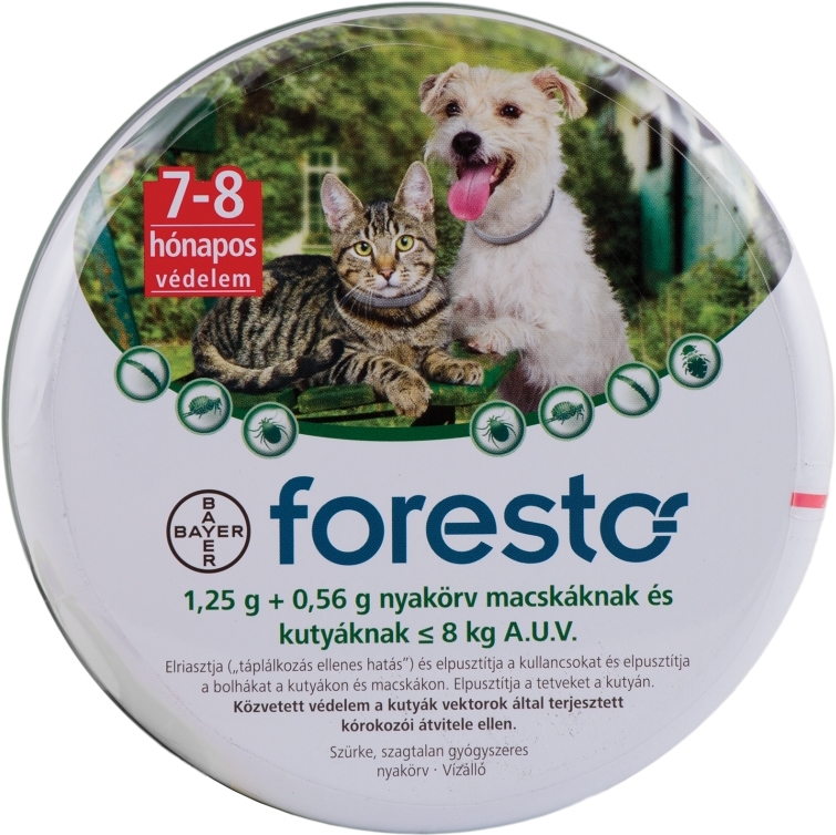 Foresto zgardă antiparazitară pentru căini şi pisici - zoom
