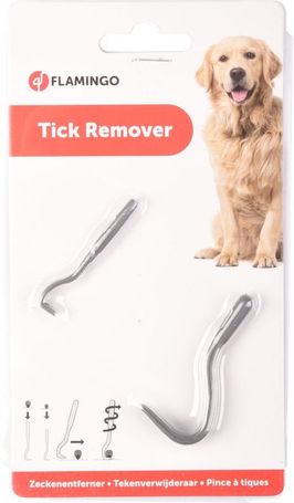 Flamingo kullancskiszedő horog (2 db / szett, kicsi és nagy méret)