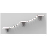 Trixie Climbing Ladder for Wall Mounting - Scară pentru pisici, montaj pe perete, gri