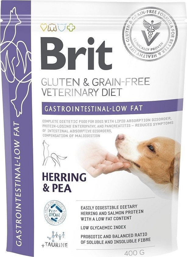 Brit VD Dog Gastrointestinal Low Fat pentru câini - zoom