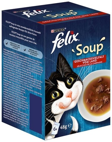 Felix Soup házias, húsos válogatás leveses szószban macskáknak