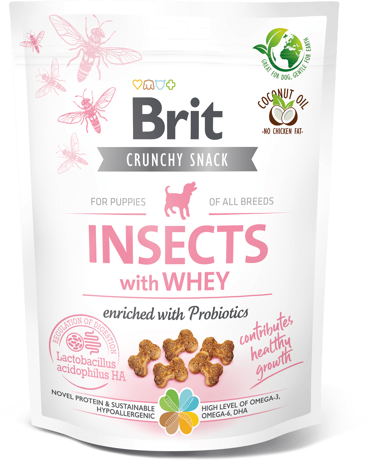 Brit Crunchy Snack Puppies Insects with Whey