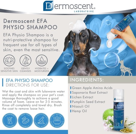 Dermoscent EFA Physio Shampoo kutyáknak és macskáknak