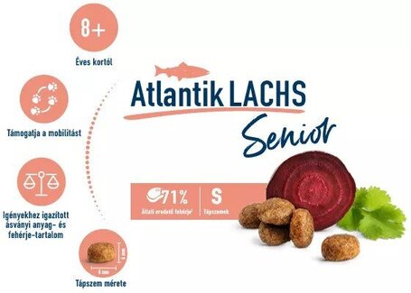 Happy Cat Senior Atlantik-Lachs l Macskaeledel idősödő macskáknak lazaccal