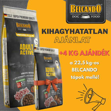 +4 kg AJÁNDÉK Belcando a 22,5 kg-os zsákok mellé – számold ki, mennyit spórolsz!
