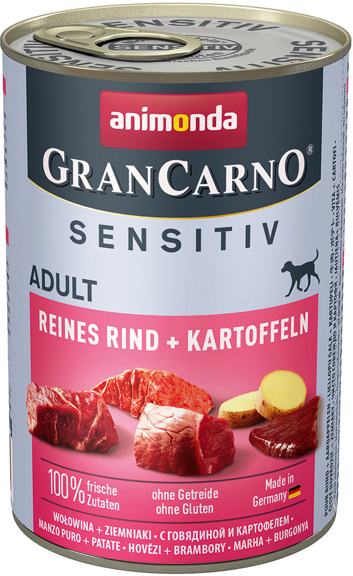 Animonda GranCarno Sensitive conserve de carne de vită și cartofi