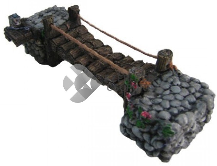 Happet pod suspendat între două roci, decorațiune pentru acvarii nano