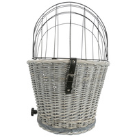Trixie szürke fonott szállítókosár kerékpárra #18