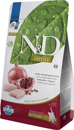 N&D Cat Prime Kitten Chicken & Pomegranate Grain Free | Gabonamentes kölyökmacska eledel