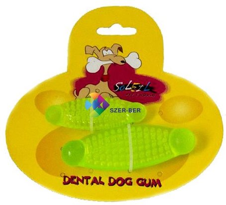 Soleil UV zöld fogtisztító kutyajáték