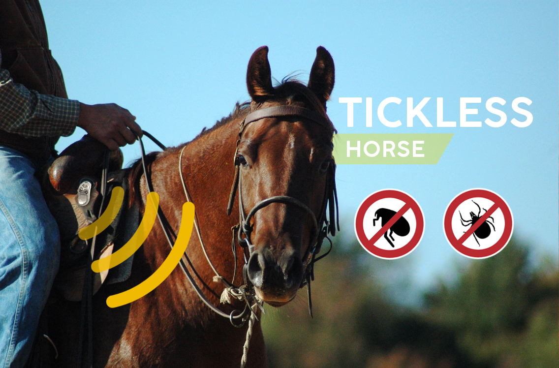 Tickless Horse cu ultrasunete împotriva căpușelor pentru cai/ponei - zoom