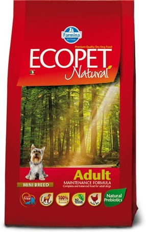Ecopet Natural Adult Mini | Száraztáp kistestű kutyák igényei szerint