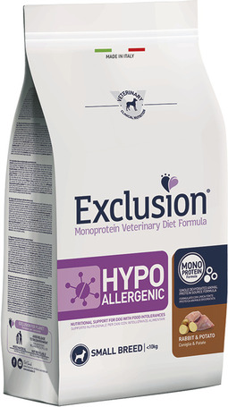 Exclusion Dog Hypoallergenic Rabbit & Potato Small