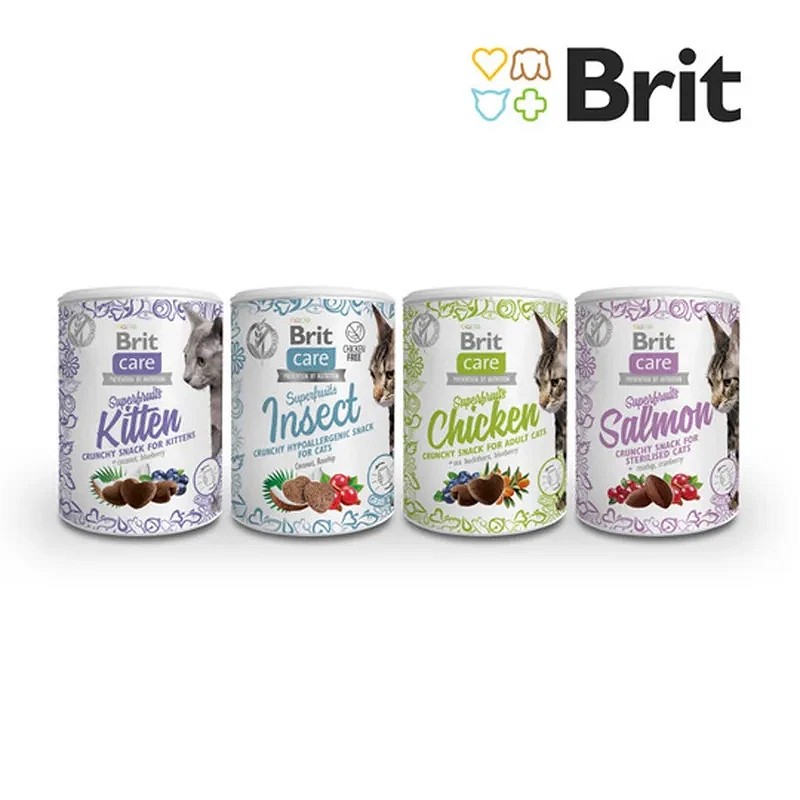 Brit Care Cat Snack Superfruits Insect pentru pisici - zoom