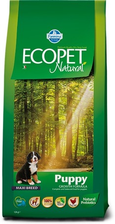 Ecopet Natural Puppy Maxi | Nagytestű kölykökkutyáknak ajánlott táp