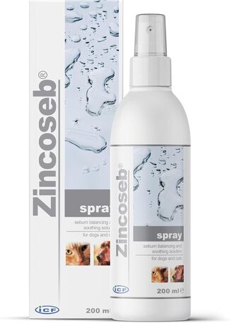 Zincoseb spray viszkető és/vagy korpázó (seborrhoea) bőrre kutyáknak és macskáknak