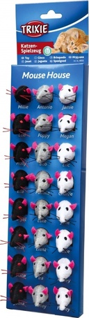 Trixie kis játékegér macskáknak kötözött farokkal