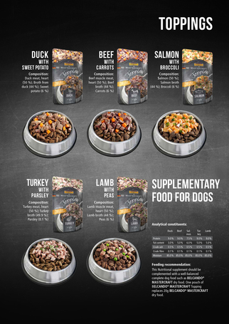 Belcando Mastercraft feltét friss bárányhússal és borsóval