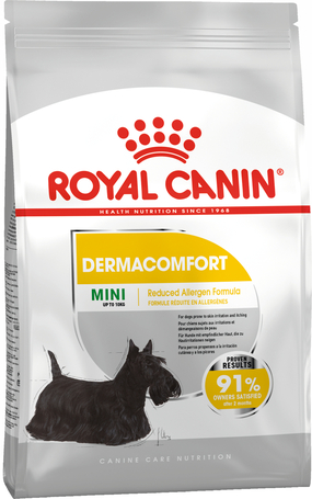 Royal Canin Mini Dermacomfort - Száraz táp bőrirritációra hajlamos, kistestű felnőtt kutyák részére