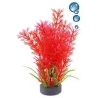 Happet levegőporlasztós vörös műnövény akváriumba