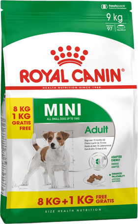 Royal Canin Mini Adult - Kistestű felnőtt kutya száraz táp 8 + 1 kgg Royal Canin Mini Adult - Kistestű felnőtt kutya száraz táp 8 + 1 kgg