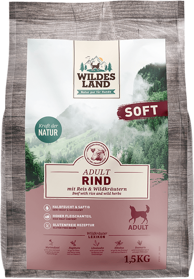 Wildes Land Soft félnedves táp marhahússal