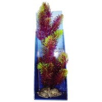 Nagyméretű lilás-zöld tündérhínár akváriumi műnövény