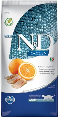N&D Cat Ocean Adult Hering & Orange | Halas és narancsos macskaeledel