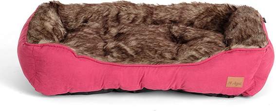 Agui Furry Bed culcuș pentru câini - Roz