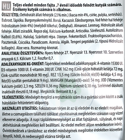 Pro-Nutrition Pure Life Adult 7+ táp idős, idősödő kutyáknak