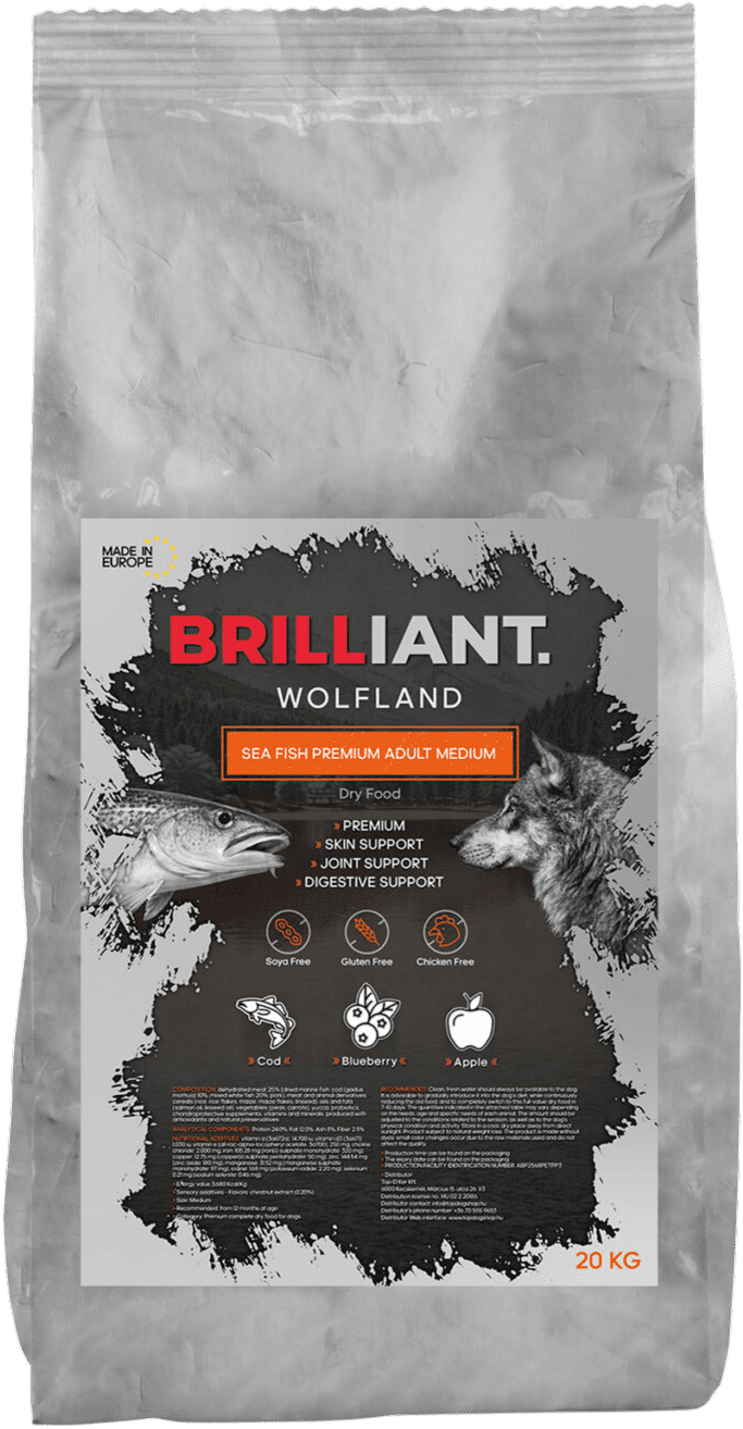 Brilliant Wolfland Sea Fish Premium Adult Medium