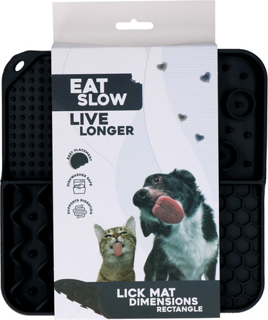 Eat Slow Live Longer Lick Mat Dimensions Rectangle