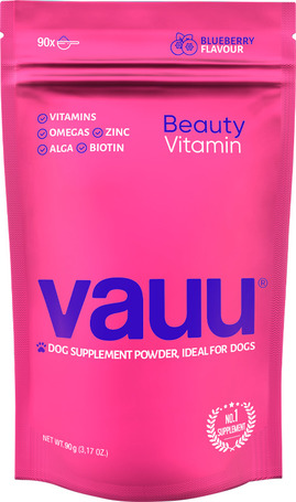 Vauu Beauty áfonya ízesítésű vitamin kutyáknak