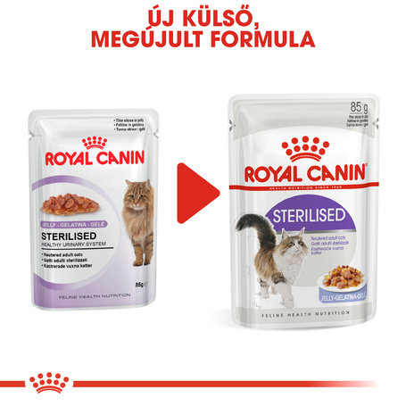 Royal Canin Sterilised Jelly - Ivartalanított felnőtt macska zselés nedves táp