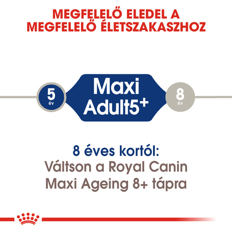 Royal Canin Maxi Adult 5+ | Nagytestű idősödő kutya száraz táp