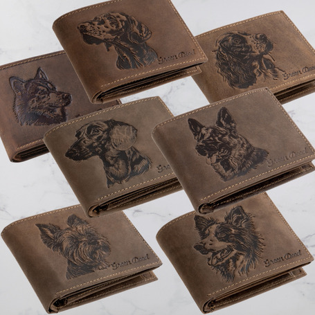 Kutyás🐶, macskás🐱, lovas🐴 pénztárca valódi bőrből