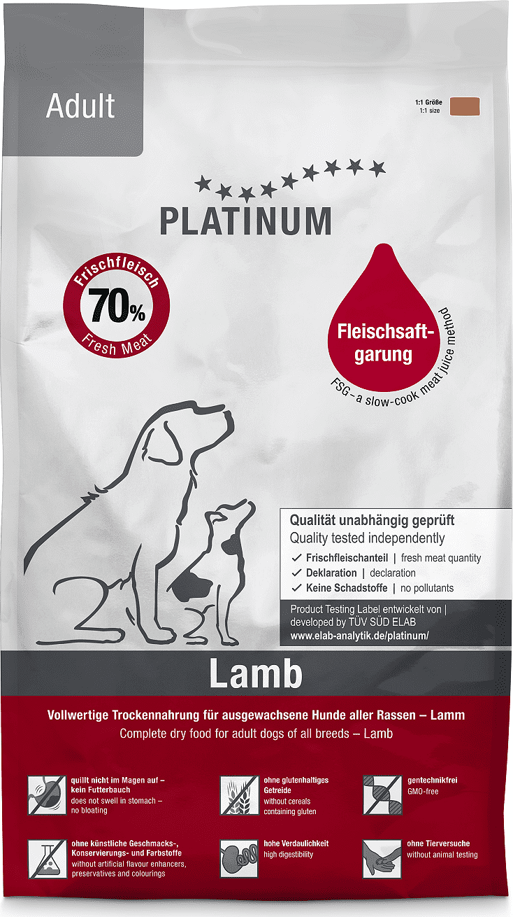 Platinum Adult Lamb bárányos száraztáp kutyáknak