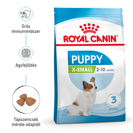 Royal Canin X-Small Puppy - Nagyon kistestű kölyök kutya száraz táp